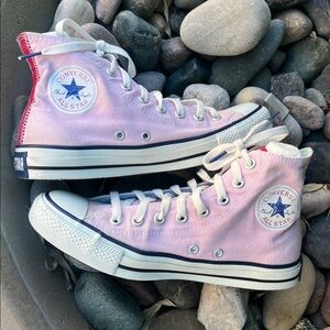 Pink Converse High-Top Sneakers
